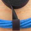 Secure 3/4 Inch Continuous Black Hook and Loop Wrap for Cable Management and Organization in Home or Office - 25 Yards view 4