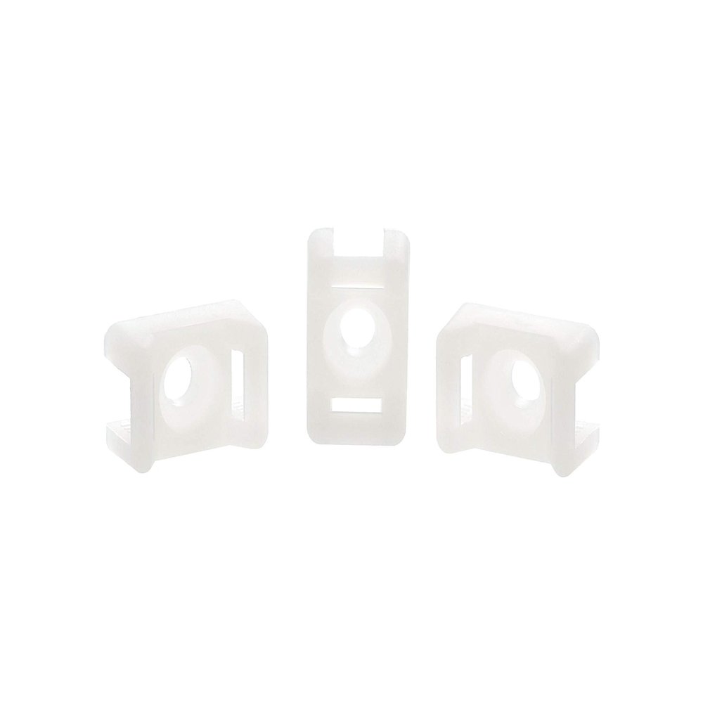 3.5 mm Natural Saddle Tie Mount - 100 Pack