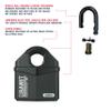 ABUS 37/80 Granit Heavy Duty Padlock - Hidden Closed Shackle Lock view 4