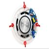 Earthquake CM8S 1 Pair 8 inch angle Voice Coil In-Ceiling, Dual Swivel Tweeters, Fiber Cone, +/- 3DB Xover Switch view 4