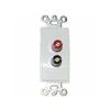 Wall Plate Insert - (2) 5-Way Binding Posts (1) ea. Red + Black : 75-1030 view 1