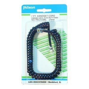 Retractable Handset Cord, 7' : TEC25SBL