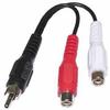 RCA Male Plug to 2 Female RCA Jacks w/ Nickel Connectors - 7" : 4010 view 1