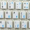 4Keyboard MAC Croatian/Slovenian - English Non-Transparent Keyboard Sticker ON White Background for Laptop, Desktop and Notebook view 4