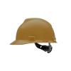 MSA 475365 V-Gard Cap Style Safety Hard Hat With Fas-Trac III Ratchet Suspension | Polyethylene Shell, Superior Impact Protection, Self Adjusting Crown Straps - Standard Size in Gold view 3