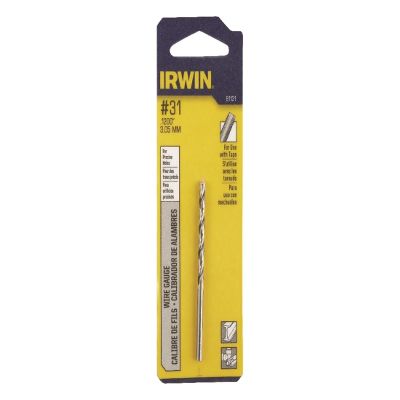 IRWIN Tools 81131 No. 31 Bright 118-Degree Jobber Lengthier, Pack of 5