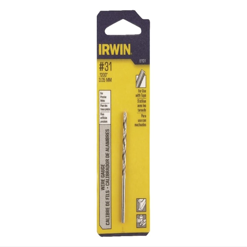 IRWIN Tools 81131 No. 31 Bright 118-Degree Jobber Lengthier, Pack of 5