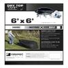 6' x 6' Dry Top Black Drawstring 8-mil Poly Tarp Item #500660 view 3