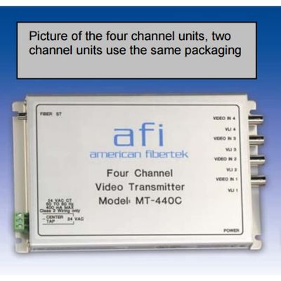 AMERICAN FIBERTEK MT220C A/F TRANSCEIVER VIDEO 2 CH