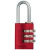 ABUS Combination lock 145/20 red - suitcase lock, locker lock, etc. - aluminum padlock - individually adjustable number code - ABUS -Safety level 3 view 1