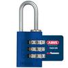 ABUS AB145/20 AZUL Padlock, Blue, 20 view 1