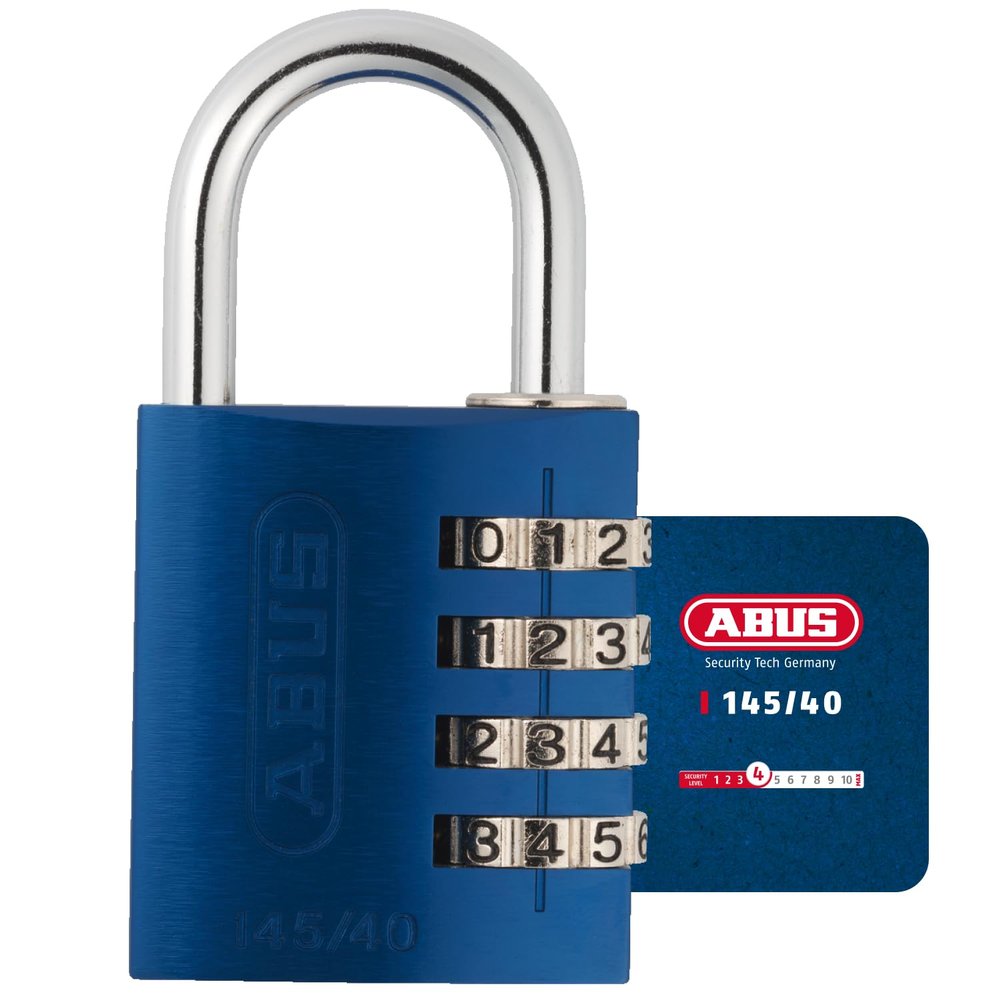 ABUS AB145/40 AZUL Padlock, Blue, 40