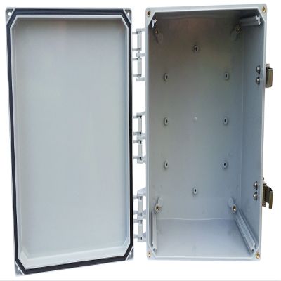 Mier Products 12x10x6 Polycarbonate air/dust/Water-Tight, Rust-Proof, NEMA 4X, Non-Metallic Enclosure, Made in The USA