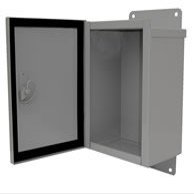Mier Products 6x8x4 NEMA3R outdr Box, Latch, Made in The USA