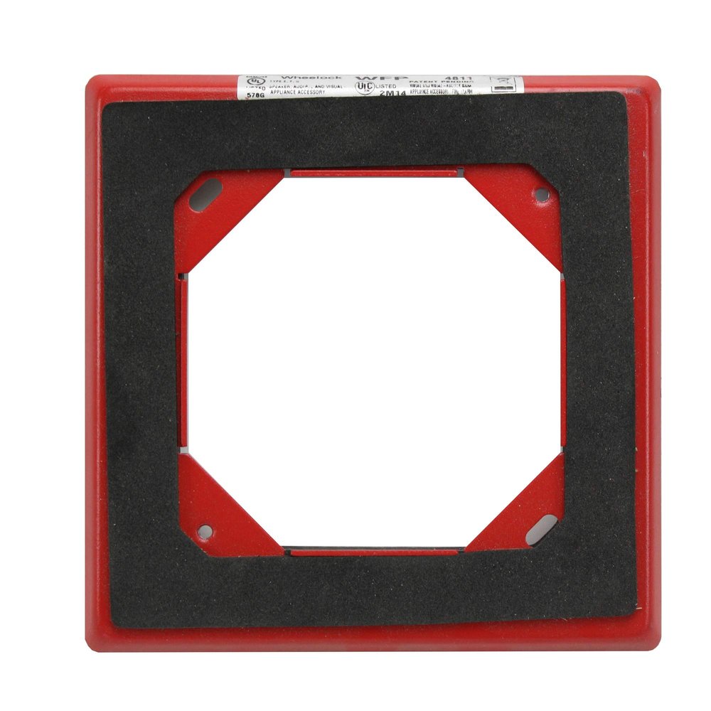 Cooper Wheelock Wfpr Flush Outdoor MNT Plate Red