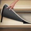 House, Home and More Set of 12 Attachable Indoor Carpet Stair Treads - Ivory Cream - 8 Inches X 23.5 Inches view 2