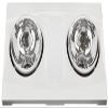 Aero Pure A515A W Quiet Bathroom Fan with Heat and Light, White view 1