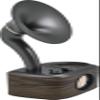 Sangean CP-100 AM/FM Retro Gramophone Radio with Bluetooth Speaker and Aux-Input, Walnut view 4