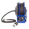 Coxreels PC10-3012-A Compact Power Cord Reel, PC10 Series 12/3 x 30 Single INDL - Space-Saving Design with Easy-Access Cover and Spring Motor - Heavy-Duty Steel Construction, Made in the USA, Blue view 2