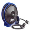 Coxreels PC10-3012-A Compact Power Cord Reel, PC10 Series 12/3 x 30 Single INDL - Space-Saving Design with Easy-Access Cover and Spring Motor - Heavy-Duty Steel Construction, Made in the USA, Blue view 4