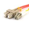 OM1 - Multi-Mode Duplex 62.5/125 Fiber Optic Patch Cable (2 Meter, LC - SC) view 2