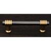 R.K. International CP Series 3" Center Bar Pull Finish: Black Nickel / Polished Brass view 1