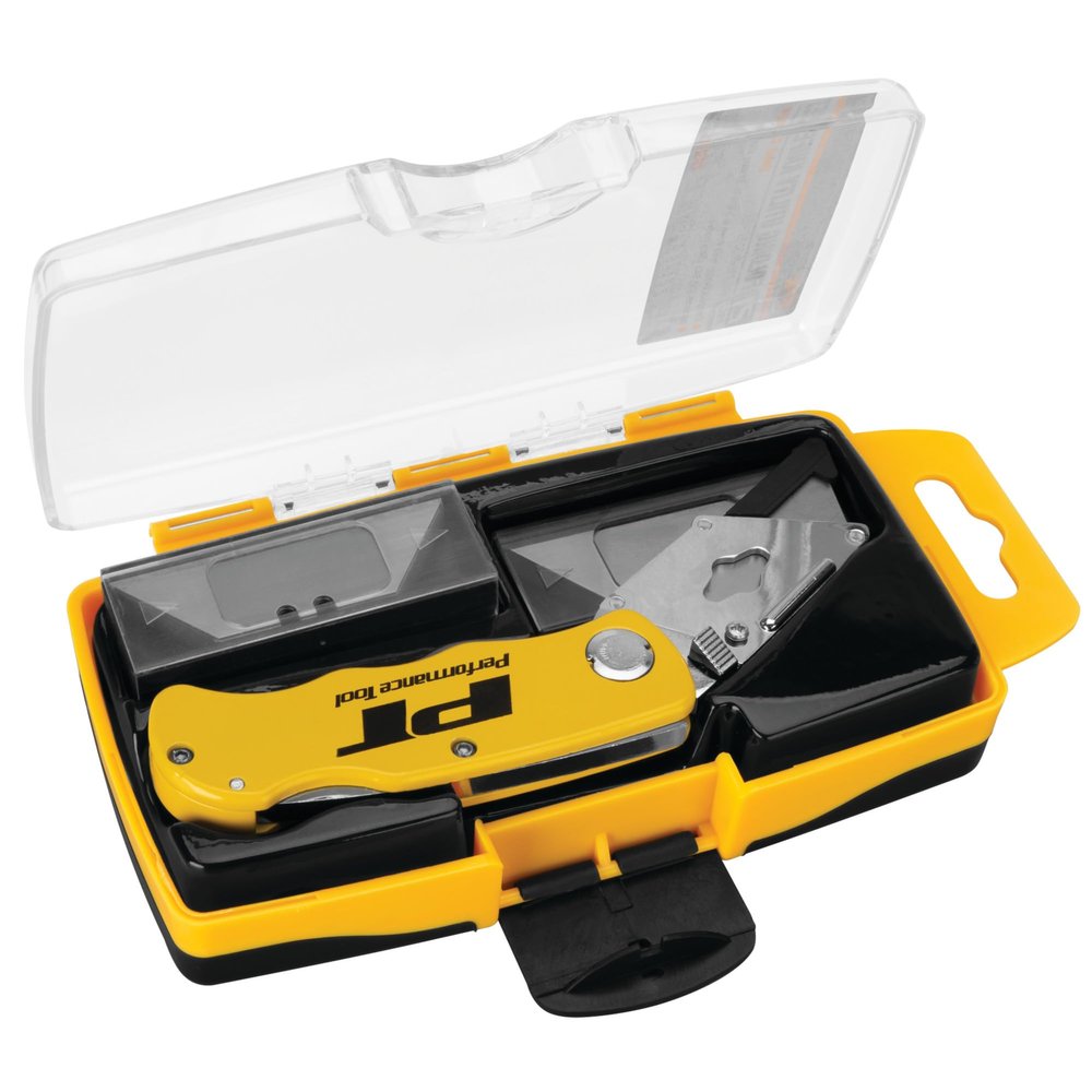 Performance Tool W9171 Folding Utility Knife Set, 21-Piece