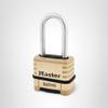 Master Lock Brass ProSeries Set Your Own Combination Lock, Outdoor Heavy-Duty Padlock for Construction Sites, Gates, Fences, 2-1/4" Wide, 1175LHSS view 4