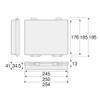 Hozan Case Parts Case 10.0 x 1.6 x 7.3 inches (254 x 41 x 185 mm) B-19 view 4