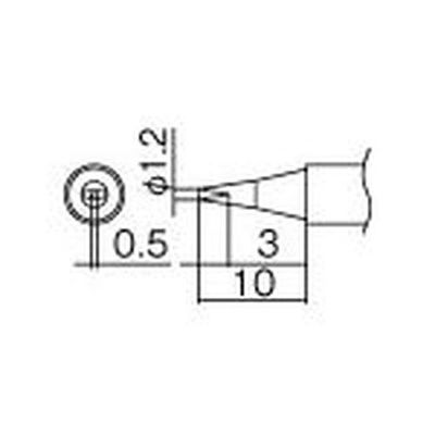 Hakko T12D12 Kotesaki/1.2D Rattle