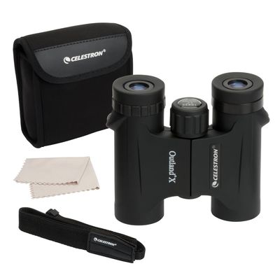 Celestron - Outland X 10x25 Binoculars  Ideal for Birding and Outdoors  25mm Objective Lenses  6.2 Field of View  BaK-4 Prisms  Multi-Coated  Waterproof and Fogproof
