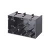 Arlington One-Box F103 Non-Metallic Switch Outlet Box, Plastic, 61.2 cu-in, 3 Gangs, 3 Outlets view 1