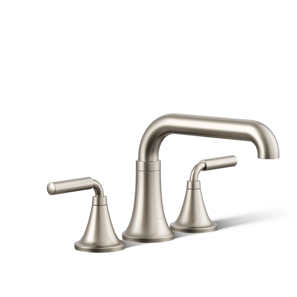 Kohler T27417-4-BN Tone Deck-Mount Bath Faucet Trim, Vibrant Brushed Nickel