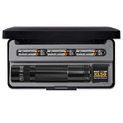 Mag Instrument XL 50 LED Flashlight w/Strobe, Display Box, Black XL50-S3017