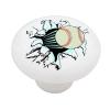 Gotham Decor Baseball Punch Out Ceramic Drawer Knob view 1