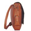 NBA Chicago Bulls Tan Leather Laptop Messenger Bag view 3