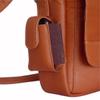NBA Chicago Bulls Tan Leather Laptop Messenger Bag view 4