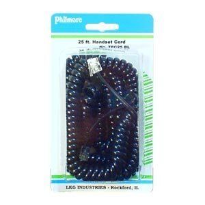 Retractable Handset Cord, 25' : TEC25BL