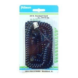 Retractable Handset Cord, 25' : TEC25BL