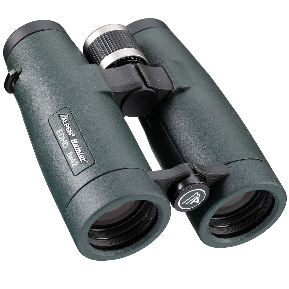 Alpen Optics RAINIER EDHD 8x42 Waterproof Fog Proof Roof Prism Binocular