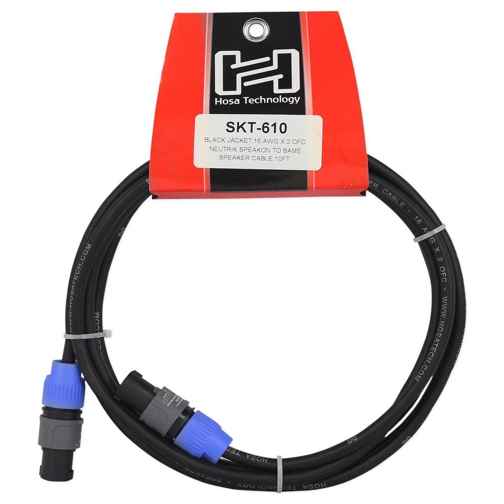Hosa SKT-610 SpeakON Speaker Cable to Same 10-Feet