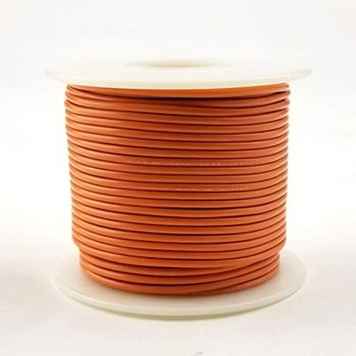 GPW Orange 24AWG Stranded 300V Hook Up Wire - 25' Roll
