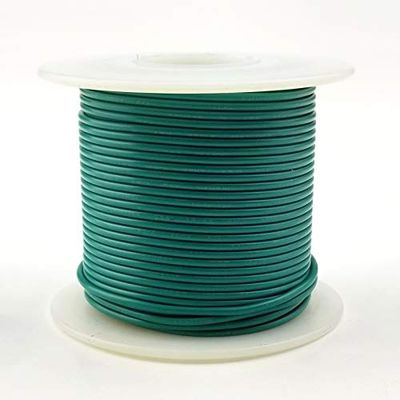 GPW Green 24AWG Stranded 300V Hook Up Wire - 25' Roll