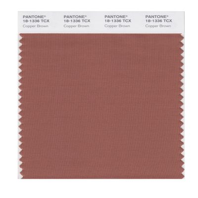 PANTONE Smart 18-1336X Color Swatch Card, Copper Brown