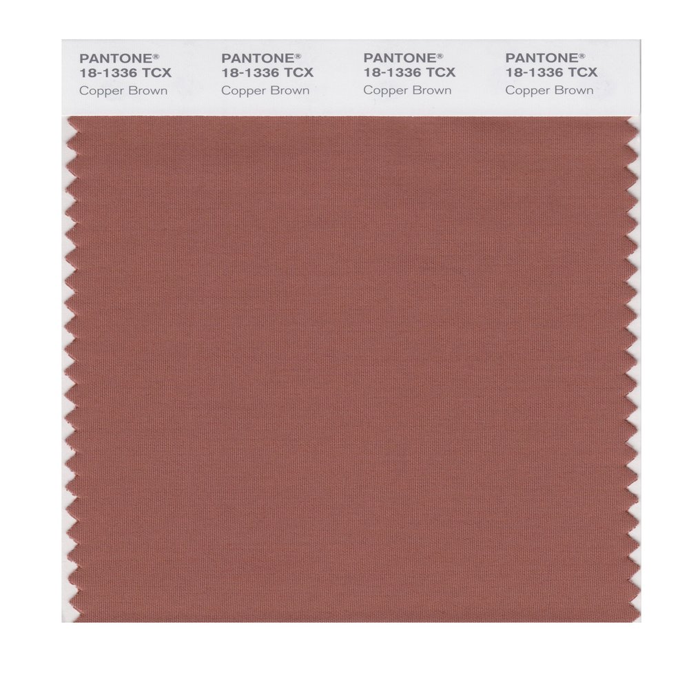 PANTONE Smart 18-1336X Color Swatch Card, Copper Brown