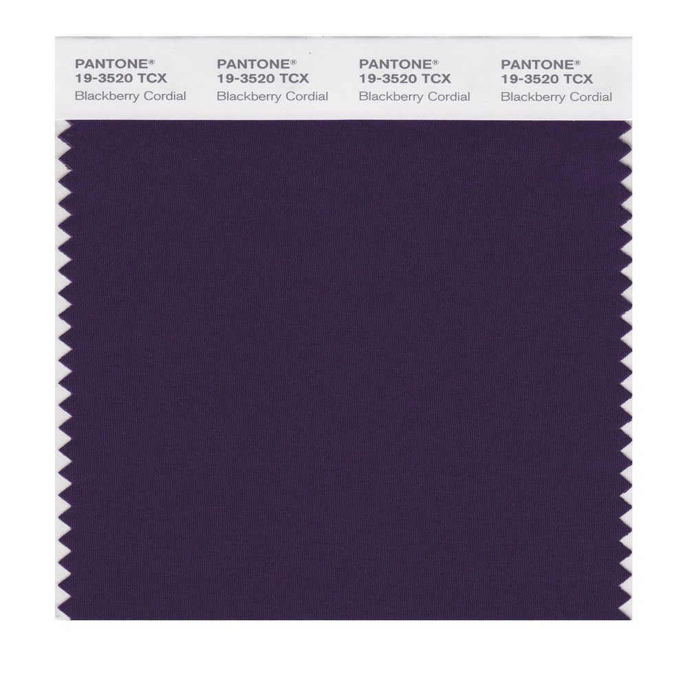 PANTONE Smart 19-3520X Color Swatch Card, BlackBerry Cordial