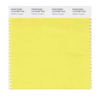 PANTONE Smart 12-0738X Color Swatch Card, Yellow Cream