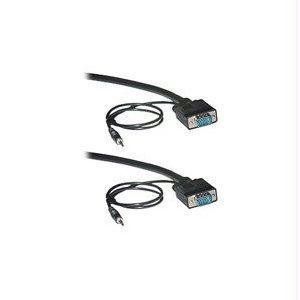 35FT SVGA HD15 M/m Premium Shielded Av Cable with 3.5MM Audio