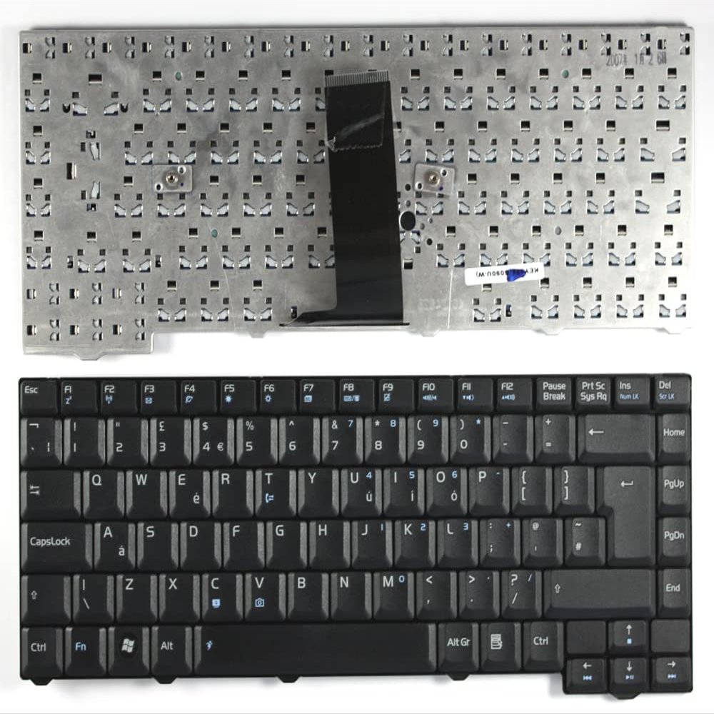 Keyboards4Laptops UK Layout 28 Pin Black Replacement Laptop Keyboard Compatible with Asus F5N