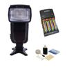 Canon EOS D60 Bounce, Zoom & Swivel Head Flash + High Powered AC Rapid Charger With 4AA 2900 Mah Batteries + Nwv Direct 5 Piece Cleaning Kit view 1